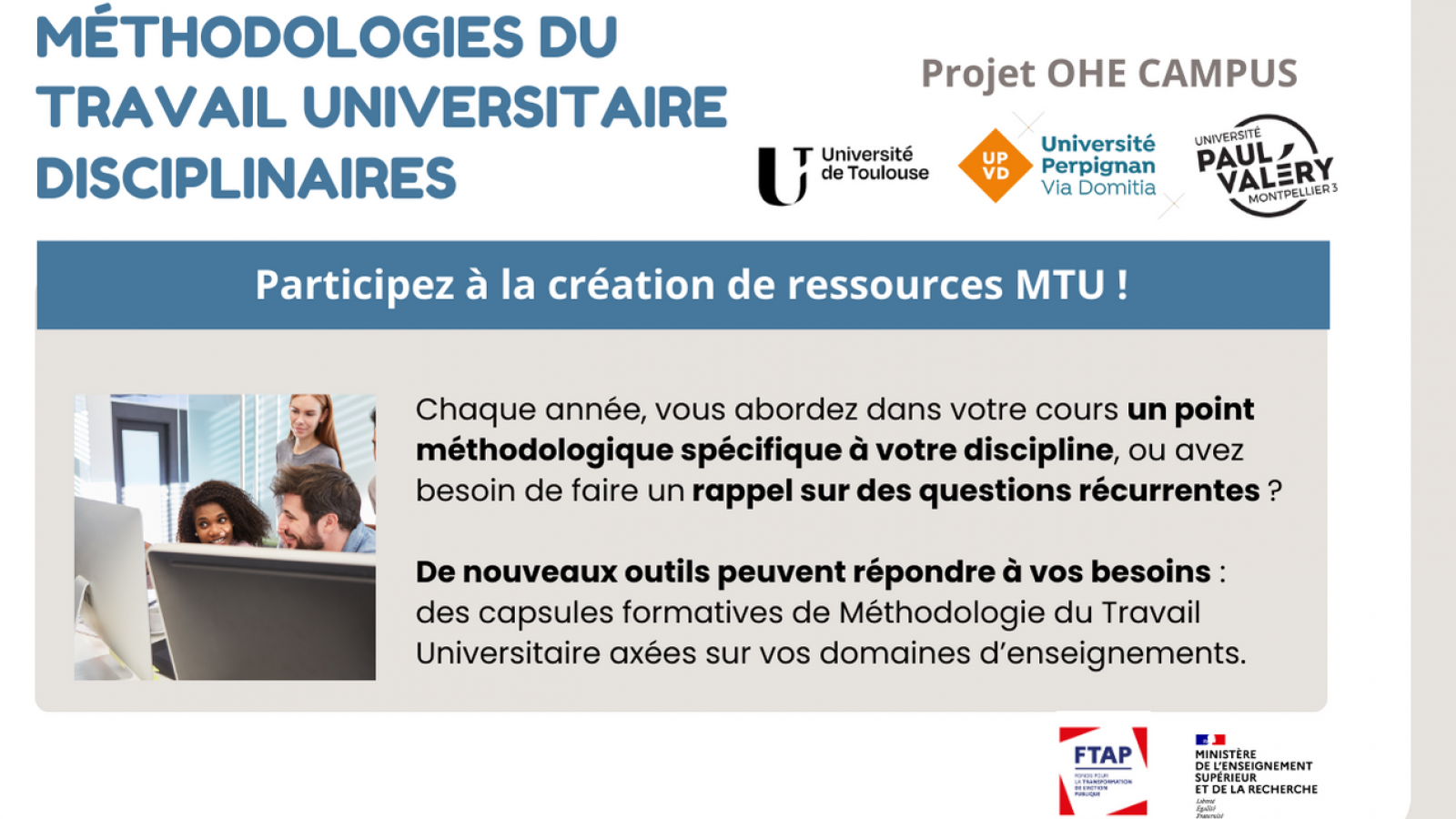 présentation du projet de MTU