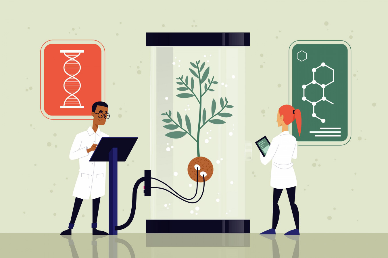 ingénieurs travaillant dans un laboratoire